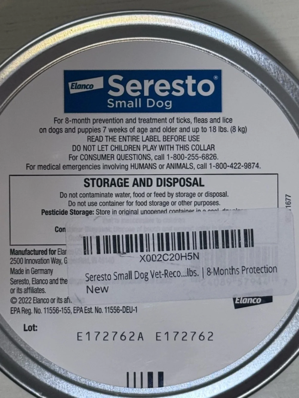 Elanco Seresto Small Dog Collar